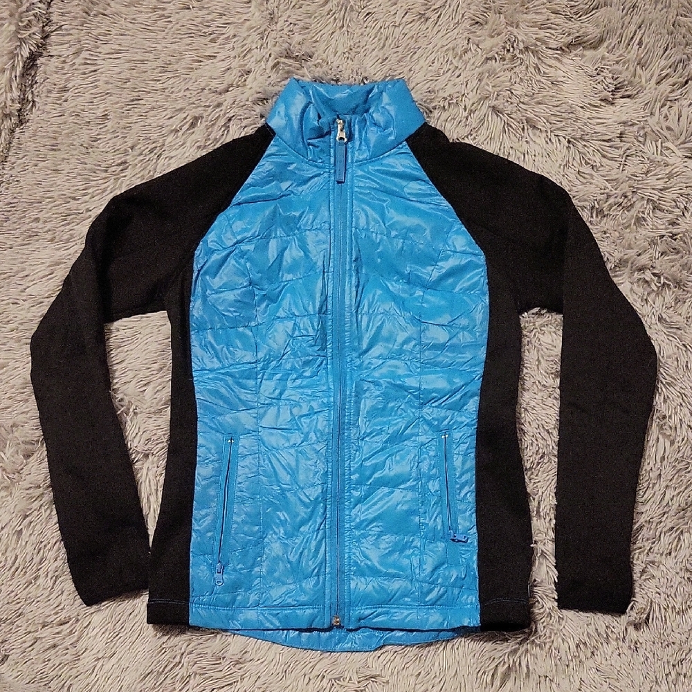 Calvin Klein Sporty Blue and Black Puffer Zip